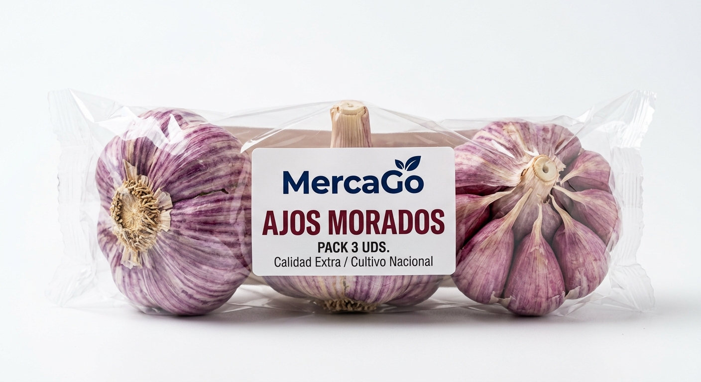 Ajos morados pack 3 uds
