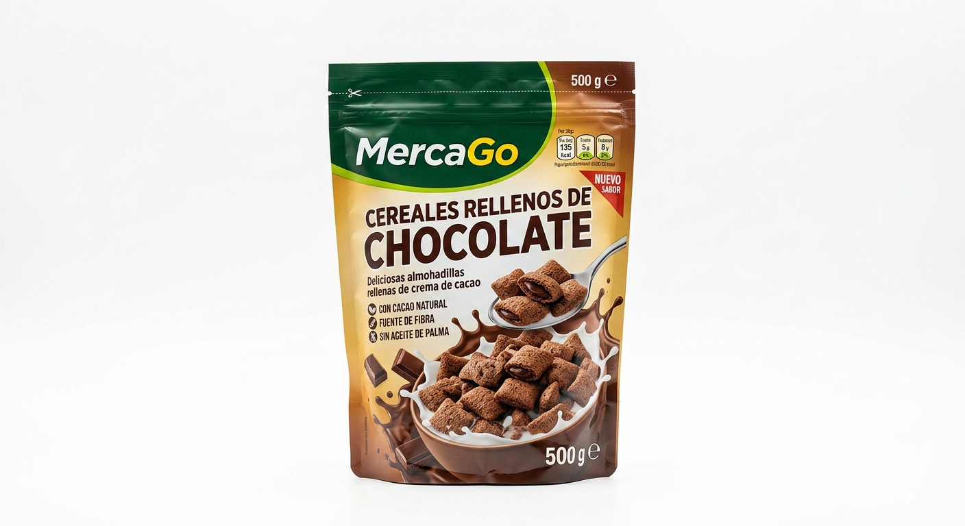 Cereales rellenos de chocolate 500 g