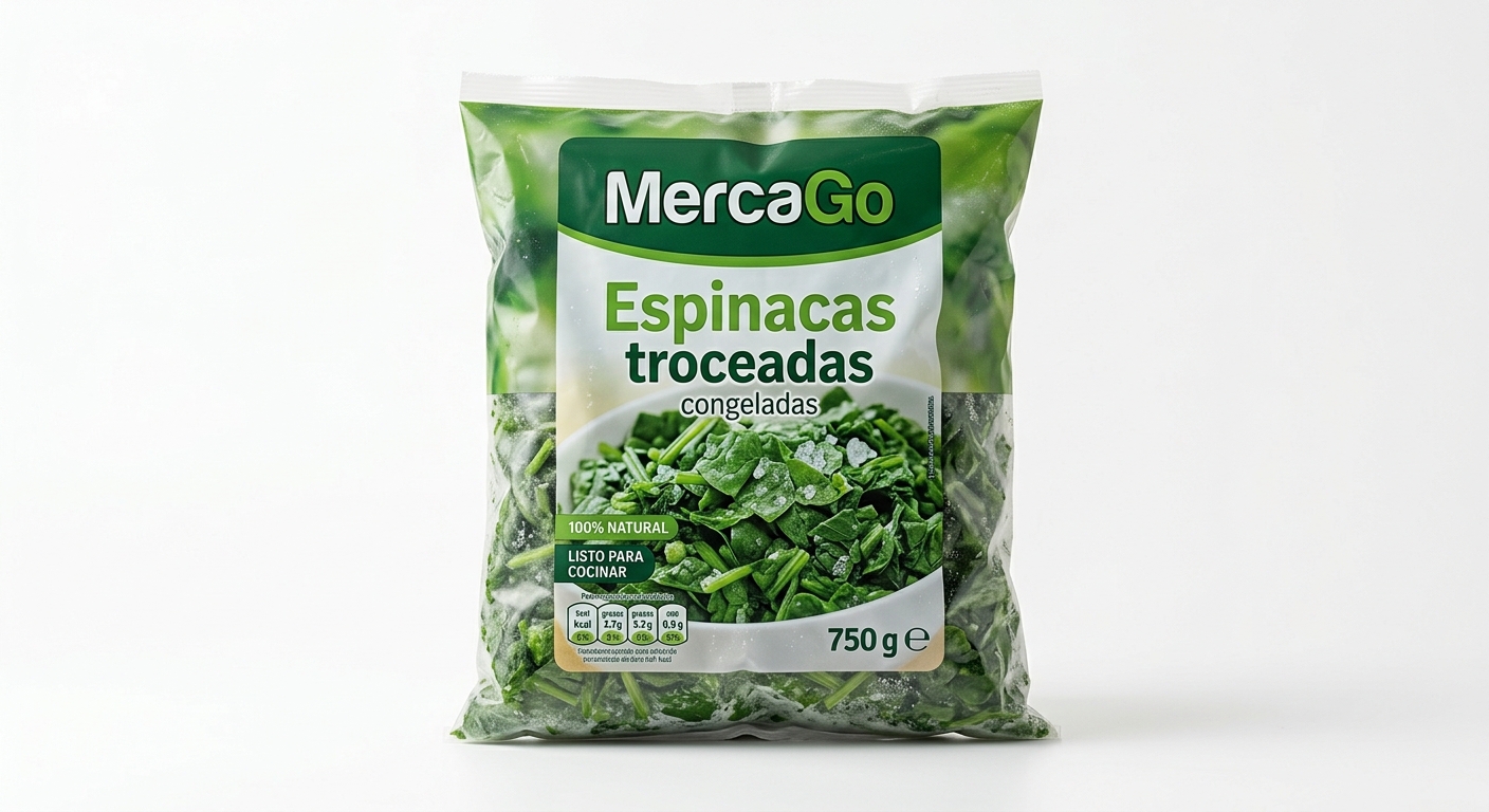 Espinacas troceadas congeladas 750 g