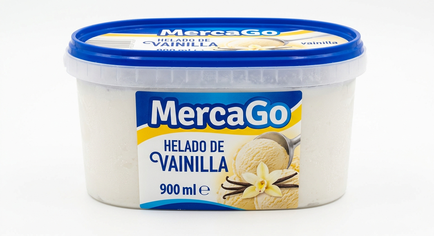 Helado de vainilla 900 ml