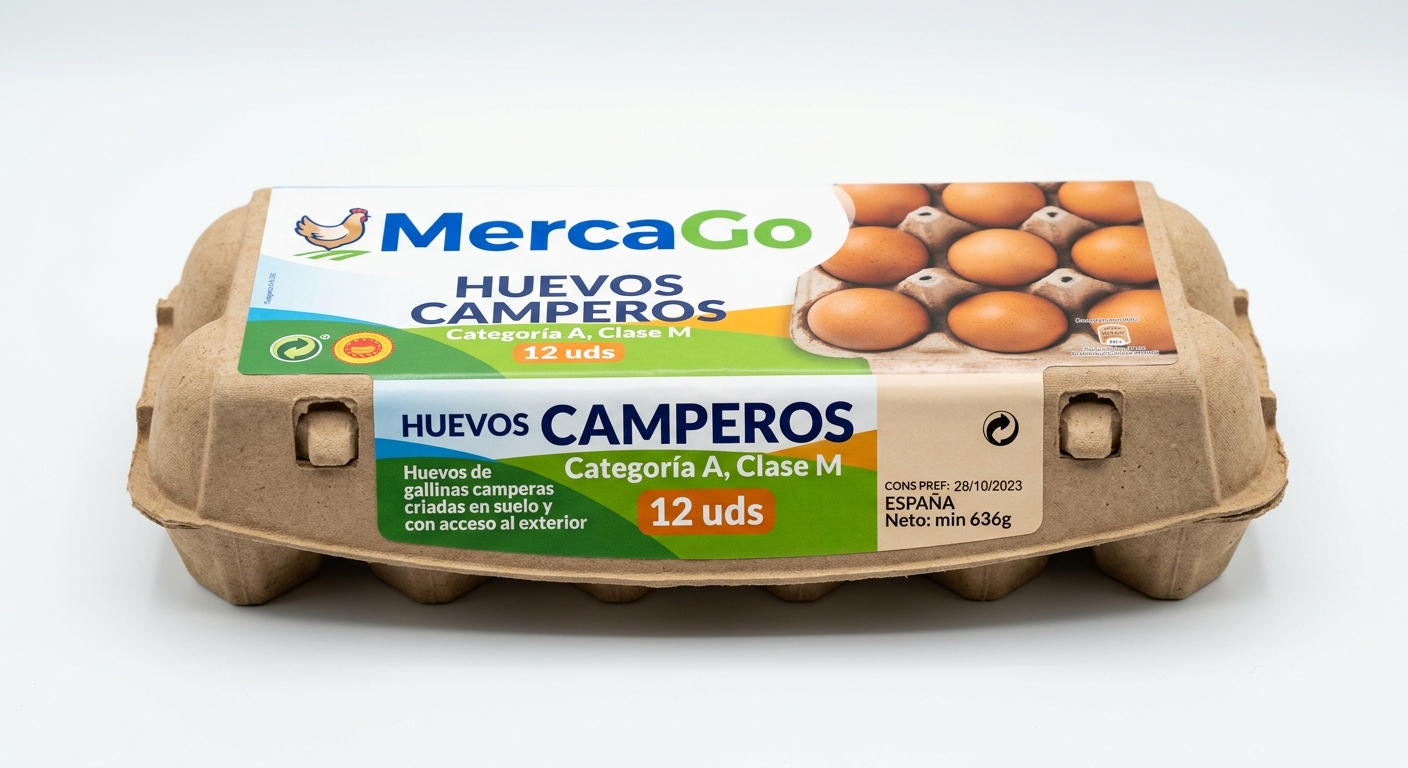 Huevos camperos M 12 uds