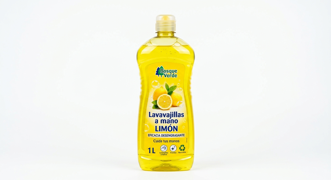 Lavavajillas a mano limón Bosque Verde 1 L