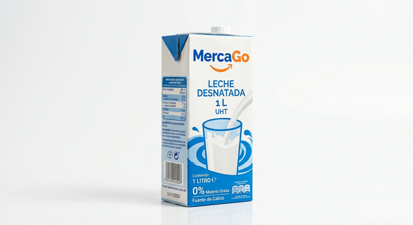 Leche desnatada 1 L