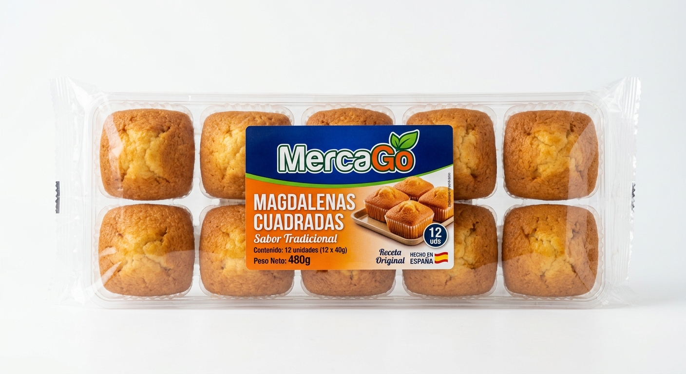 Magdalenas cuadradas 12 uds