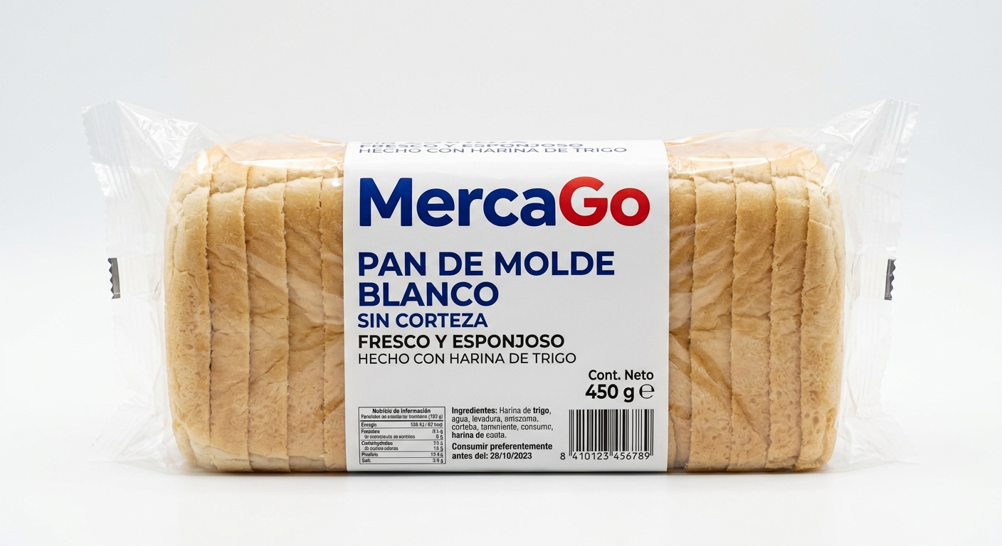Pan de molde blanco 450 g