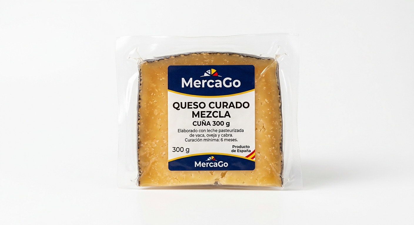 Queso curado mezcla cuña 300 g