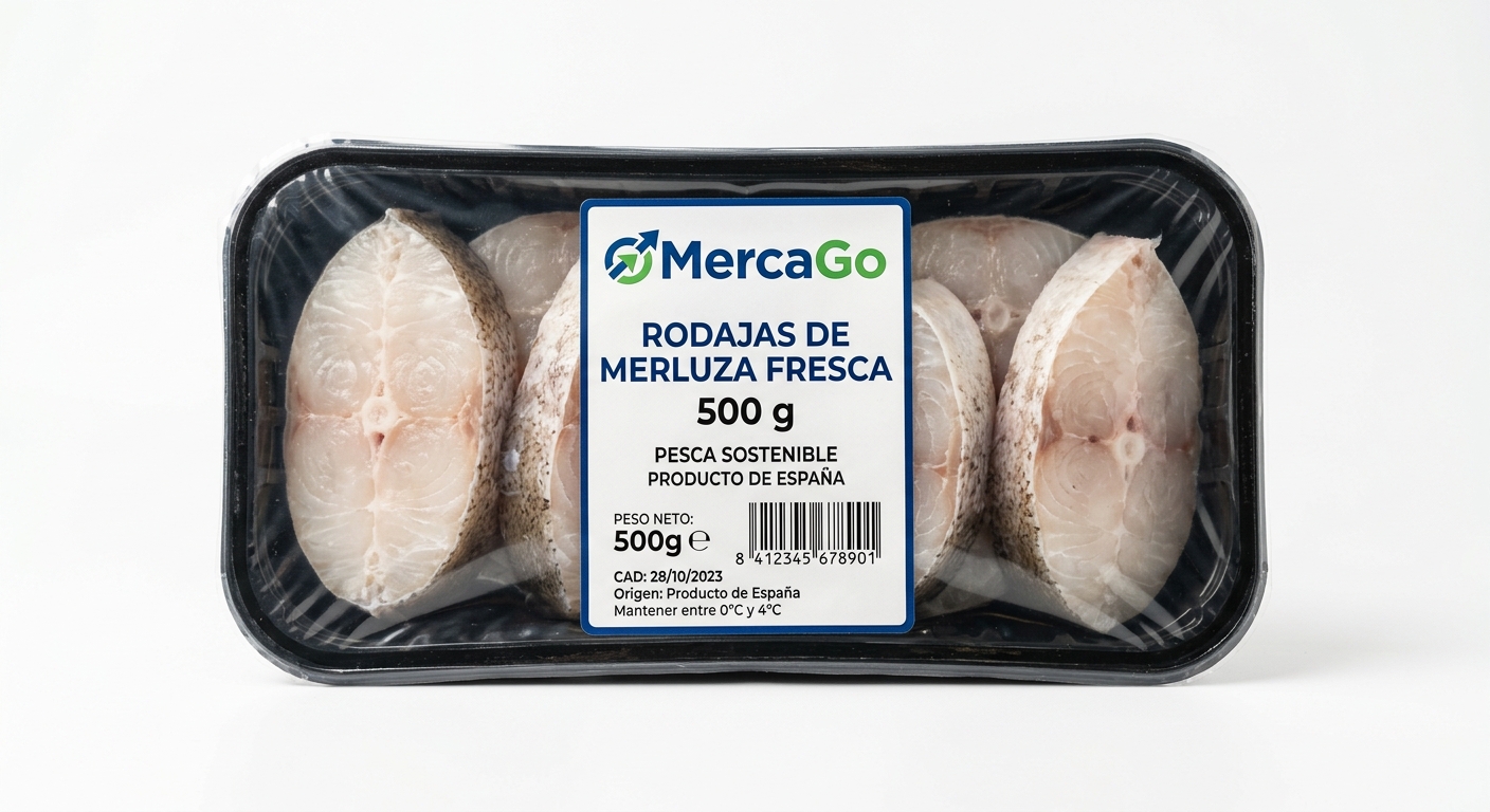 Rodajas de merluza fresca 500 g